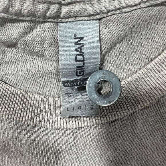 Nirvana Smiley Face T-Shirt Large Faded Grey Wash - Picture 3 of 5